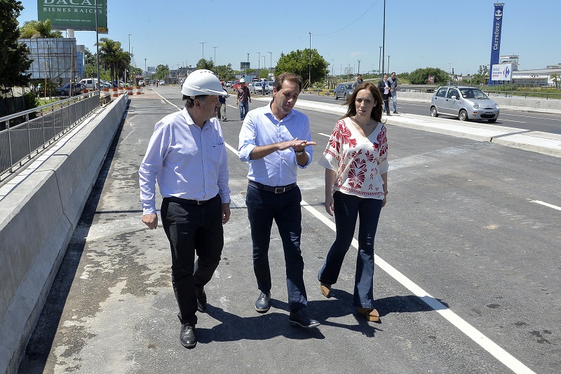 Marìa Eugenia Vidal recorriò obras en La Plata