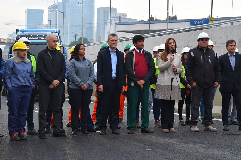 Vidal, Macri y Larreta inauguraron el Paseo del Bajo en la Ciudad de Buenos Aires: «Ésta es una obra que se hizo sin carteles ni discursos, con seriedad y mucho trabajo»