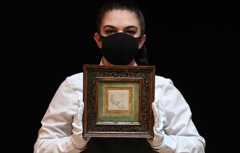 Subastan obra de Leonardo da Vinci