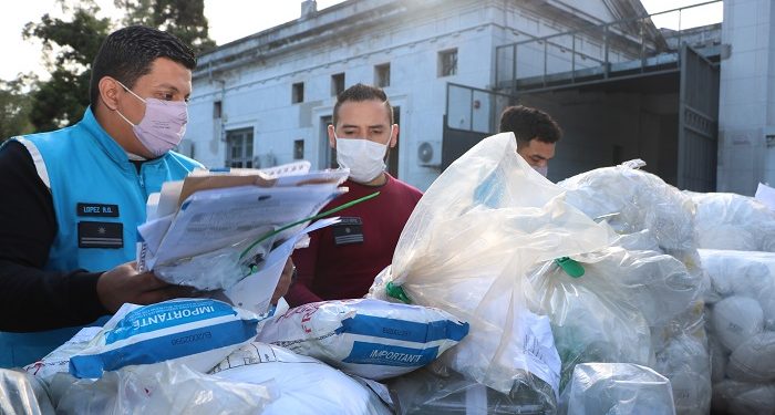 Destruyen más de 50.000 barbijos truchos