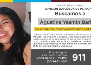 La Policía de la Ciudad solicita colaboración en la búsqueda de Agustina Yasmín Barbosa