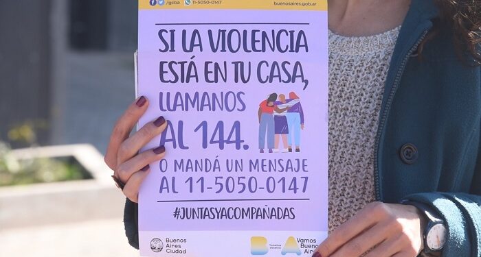 Violencia de género: la Ciudad de Buenos Aires registró más de 63.000 llamados al 144 en 2021