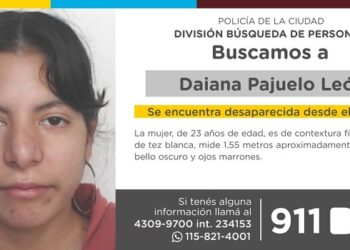La Policía de la Ciudad solicita colaboración en la búsqueda de Daiana Pajuelo León