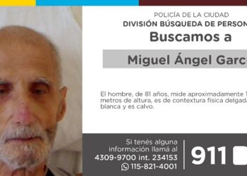 La Policía de la Ciudad solicita colaboración en la búsqueda de Miguel Ángel García