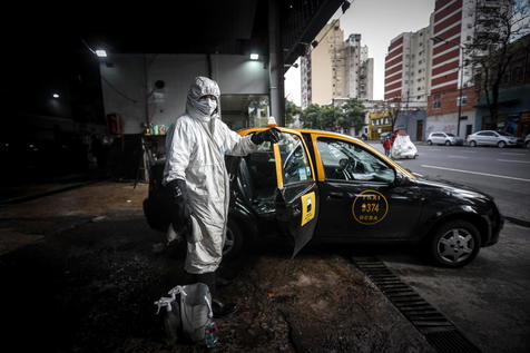 La pandemia deja a Buenos Aires sin taxis