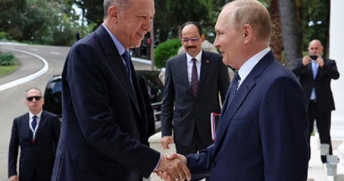 Putin agradece a Erdogan por acuerdo de granos