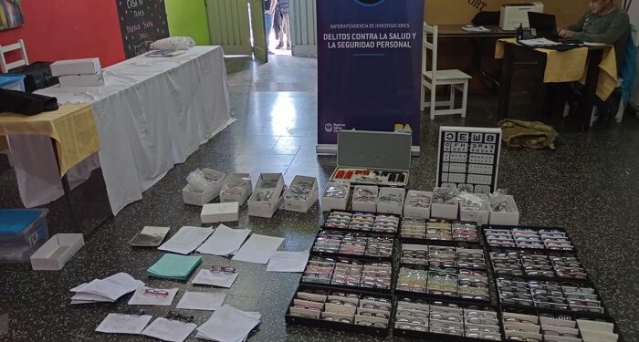 Falsa oculista errante: tres detenidos