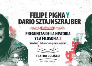 Pigna y Sztajnszrajber presentan «Mitos de la historia y la filosofía» en el Teatro Coliseo