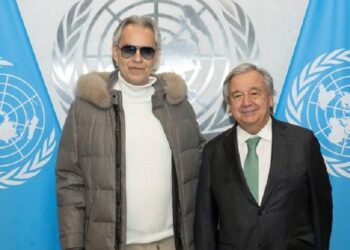 Andrea Bocelli iluminó el cielo de Nueva York