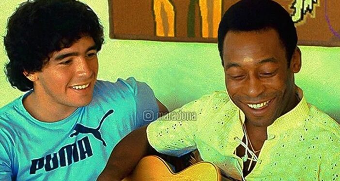 Pelé y Maradona, entre el cariño y los chispazos