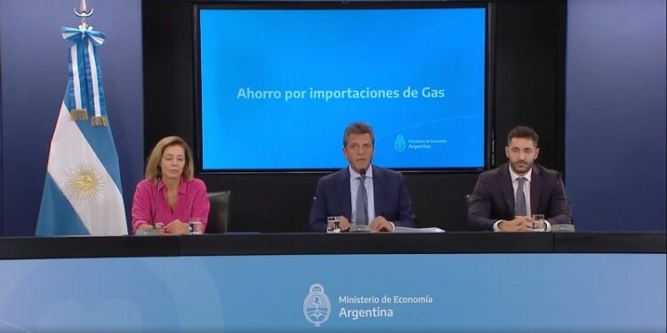 Massa anunció un ahorro de más de US$ 2.100 millones en energía importada