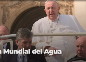 Francisco afirmó que «el agua no puede ser motivo de guerras» y pidió su preservación