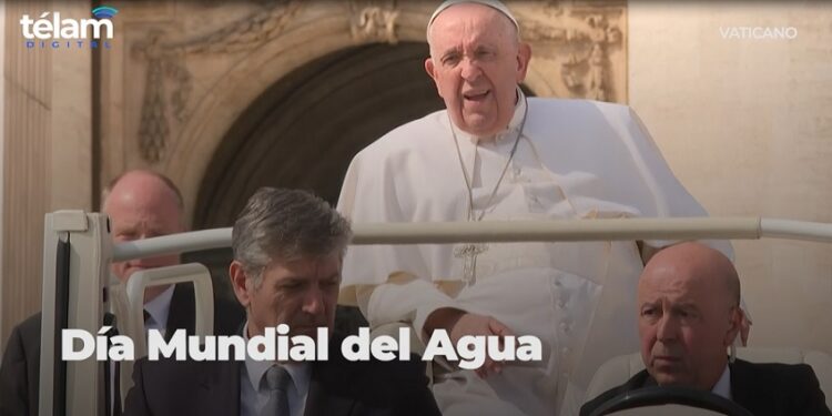 Francisco afirmó que «el agua no puede ser motivo de guerras» y pidió su preservación