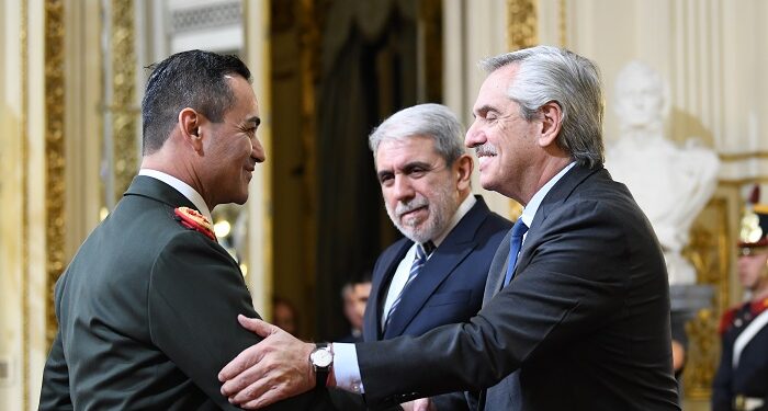 El Presidente encabezó la ceremonia de ascenso en las Fuerzas de Seguridad