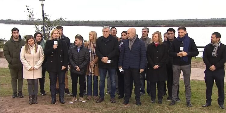 Horacio Rodríguez Larreta  habló, junto a su equipo, desde Rosario-Santa Fe sobre  medidas de seguridad  para atacar al narcotráfico