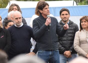 Martín Lousteau acompañó a Patricia Bullrich en el acto de cierre en Venado Tuerto