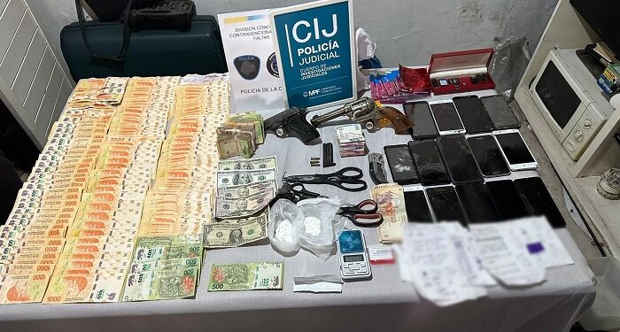 Cuatro detenidos por alquilarle y venderle armas de fuego y municiones a delincuentes