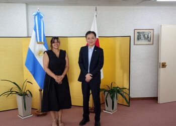 Natalia Gadano se reunió con el embajador de Japón en Argentina