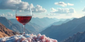 ¿Qué gusto tiene la sal en las copas de vino?