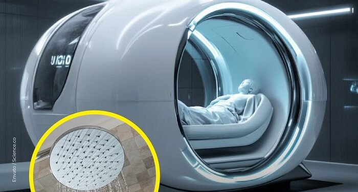Inventan una lavadora para humanos que ducha y seca en 15 minutos