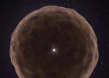 Observan por primera vez una estrella moribunda
