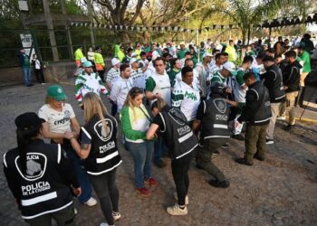 Un total de 400 actas en River-Palmeiras: 49 trapitos, 65 derecho de admisión y un deudor alimentario