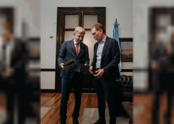 Diego Santilli recibió el apoyo de Rogelio Frigerio para la reforma laboral