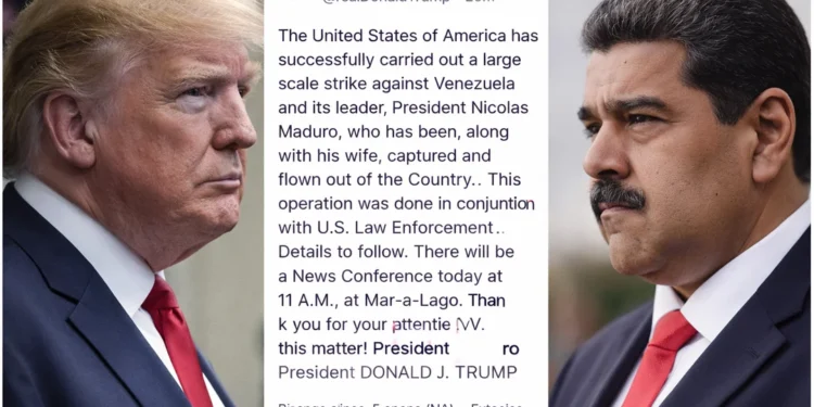 Donald Trump anunció que Estados Unidos capturó a Nicolás Maduro