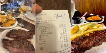 Un consultor brasileño comparó tickets de almuerzos en Argentina de 2022 y de 2026 y sorprendió