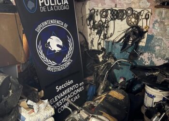 La Policía de la Ciudad desbarató un desarmadero en el Barrio Mitre