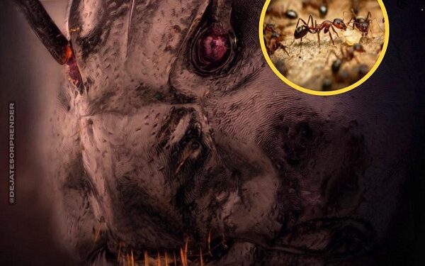 Una imagen impactante con microscopio muestra cómo es el rostro de una hormiga