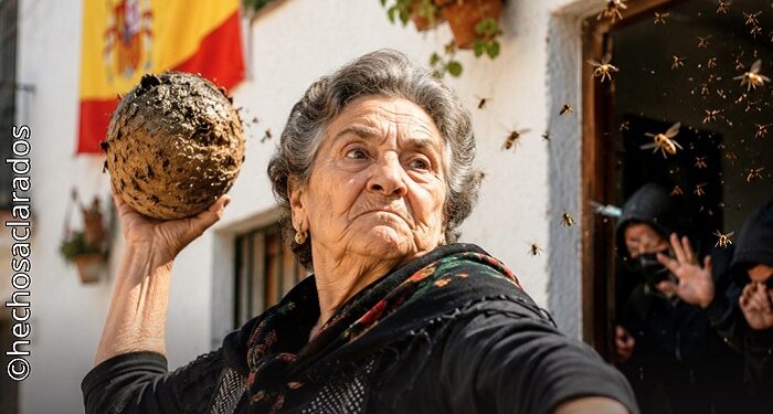 Una propietaria jubilada tiró un nido de avispas a usurpadores de su casa