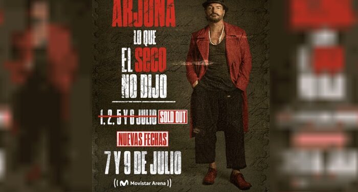 Ricardo Arjona anunció dos nuevas fechas en el Movistar Arena