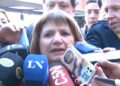 Patricia Bullrich defendió una ley para reforzar la propiedad privada y volvió a reclamar retenciones cero