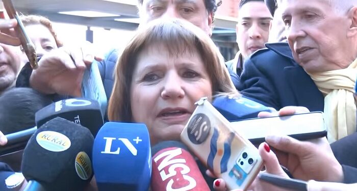 Patricia Bullrich defendió una ley para reforzar la propiedad privada y volvió a reclamar retenciones cero