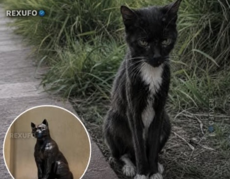 Durante ocho años un gato callejero acompañó a estudiantes de una universidad en Estados Unidos y luego le hicieron una estatua de bronce