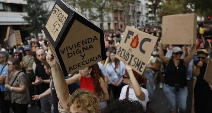 Protestas por la vivienda en decenas de ciudades de España con la mira puesta en la huelga general